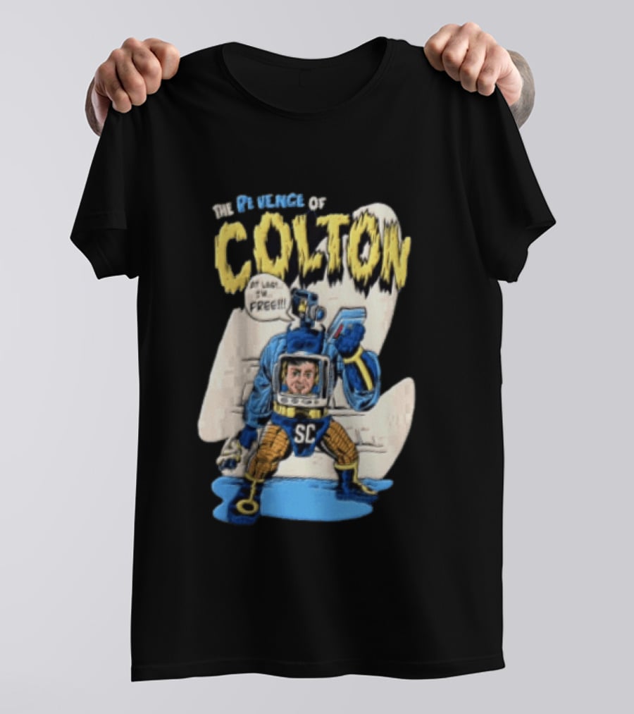The Revenge Of Colton At Last I Am Free SC Robot Camera Head Video T-Shirt