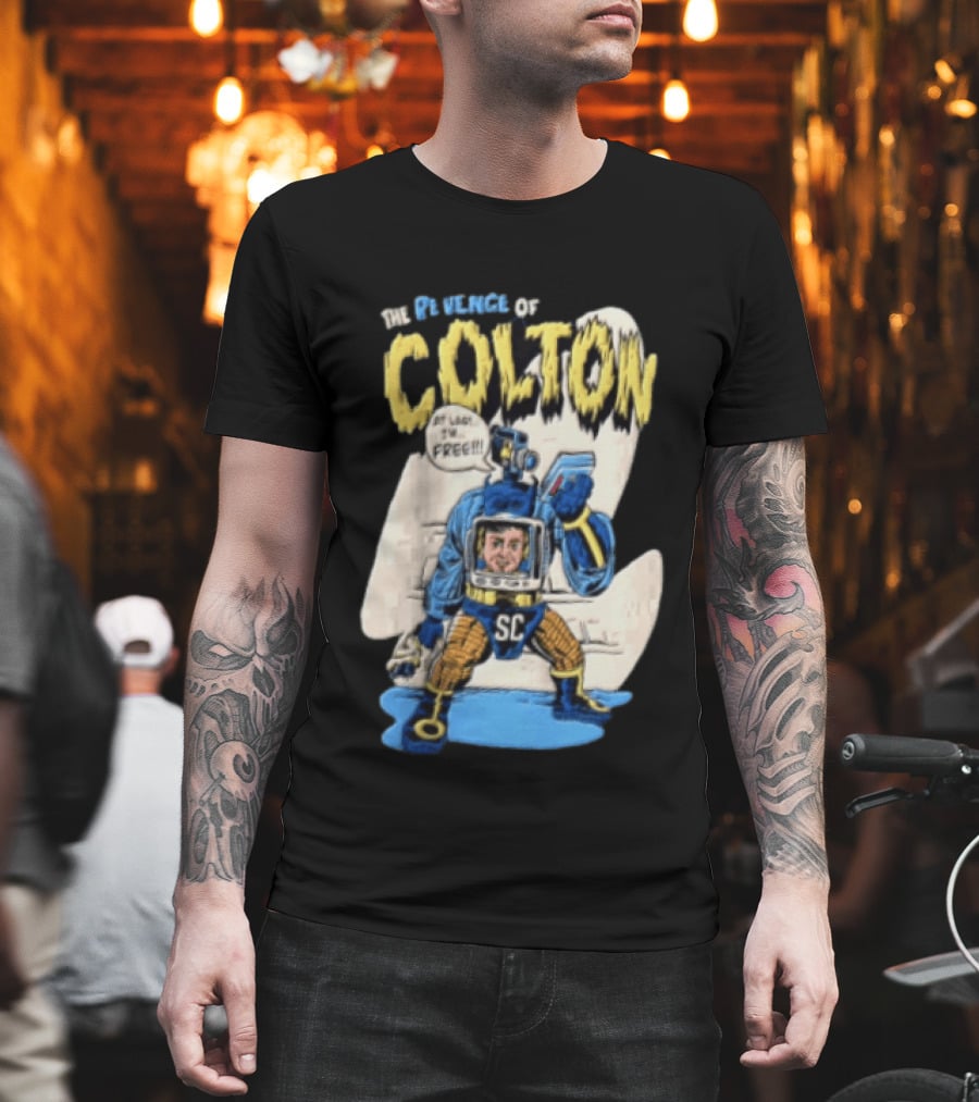 The Revenge Of Colton At Last I Am Free SC Robot Camera Head Video T-Shirt