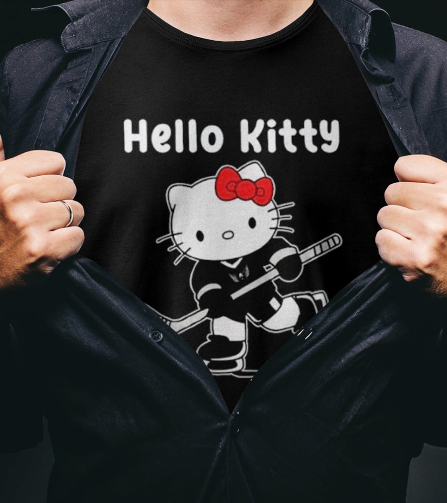 Hello Kitty Washington Capitals Hockey Team Collaboration T-Shirt