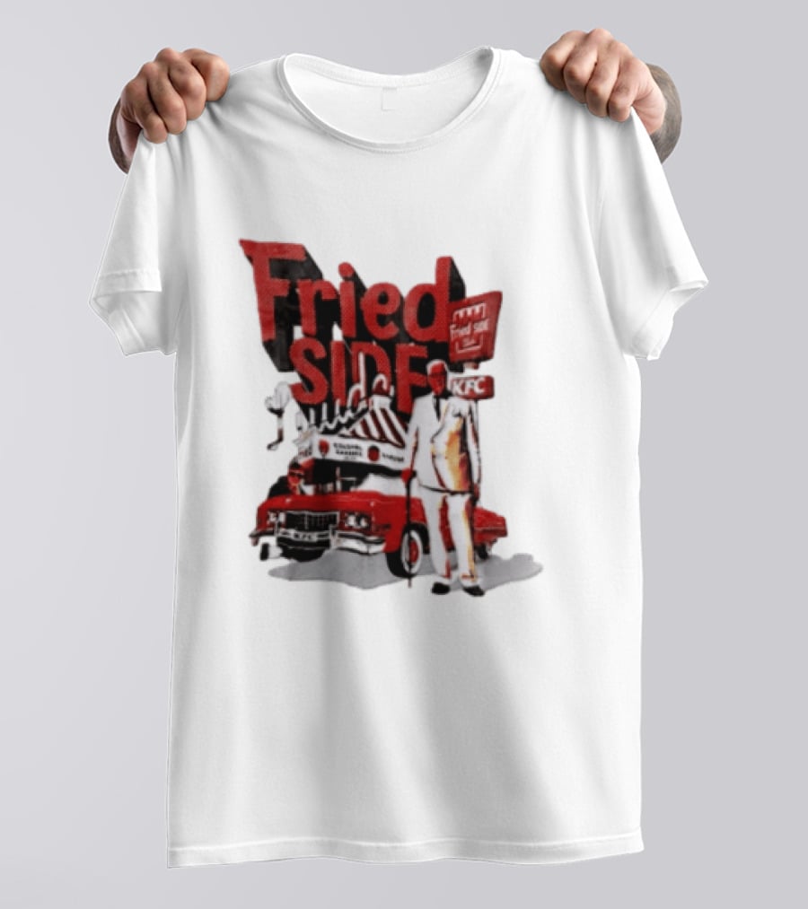 Fried Side Club KFC Colonel Sanders Kentucky Fried Luude Car T-Shirt