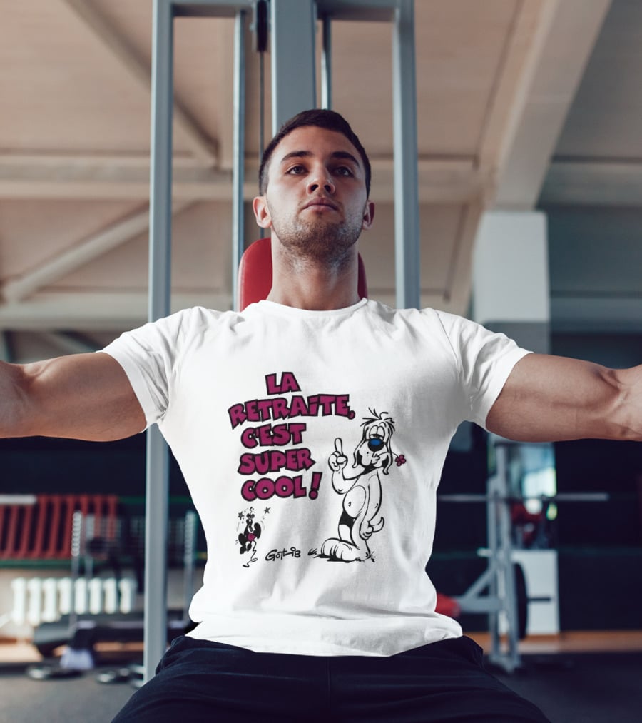 La Retraite C'est Super Cool Gotlib Humorous Cartoon T-Shirt