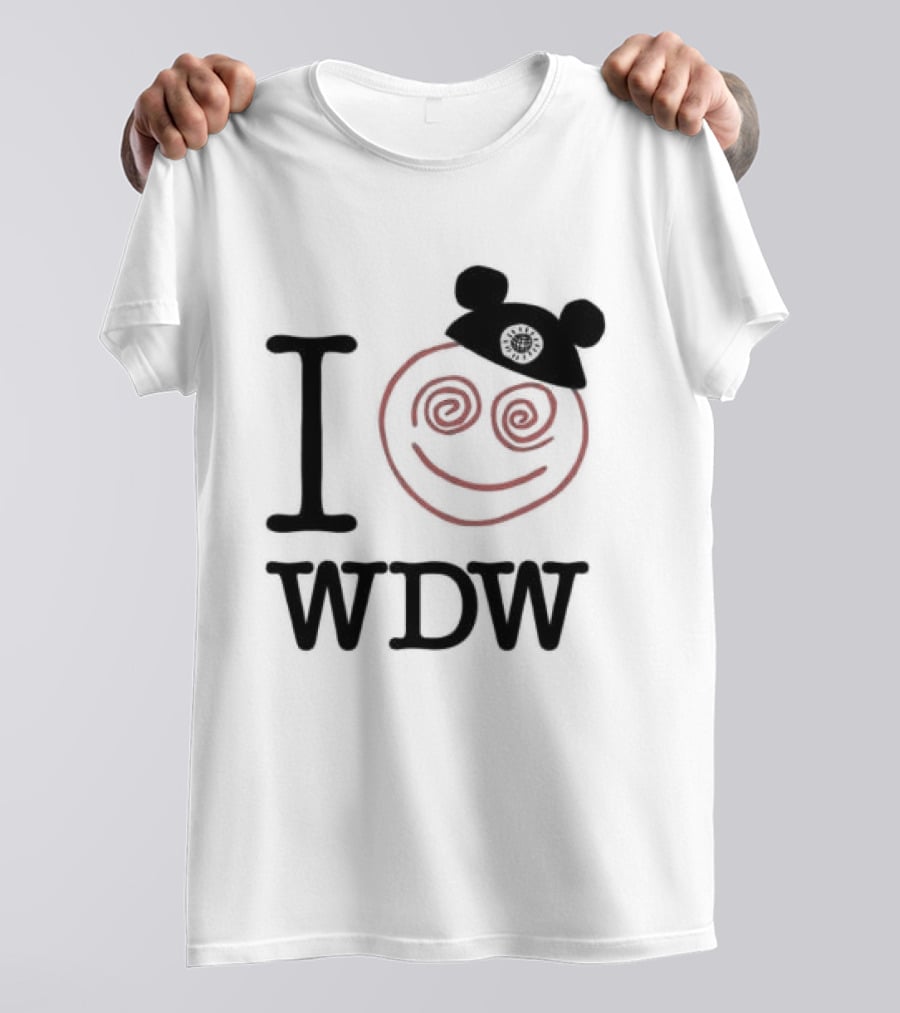 I Love WDW Smiley Face With Mouse Ears Lostbrostradingco T-Shirt
