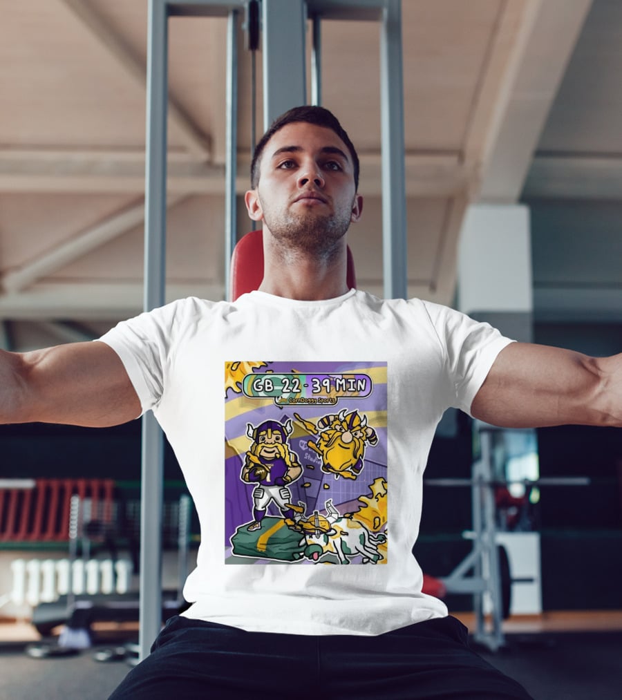 GB 22 39 MIN CornDoggy Sports Green Bay Packers Vs Minnesota Vikings T-Shirt