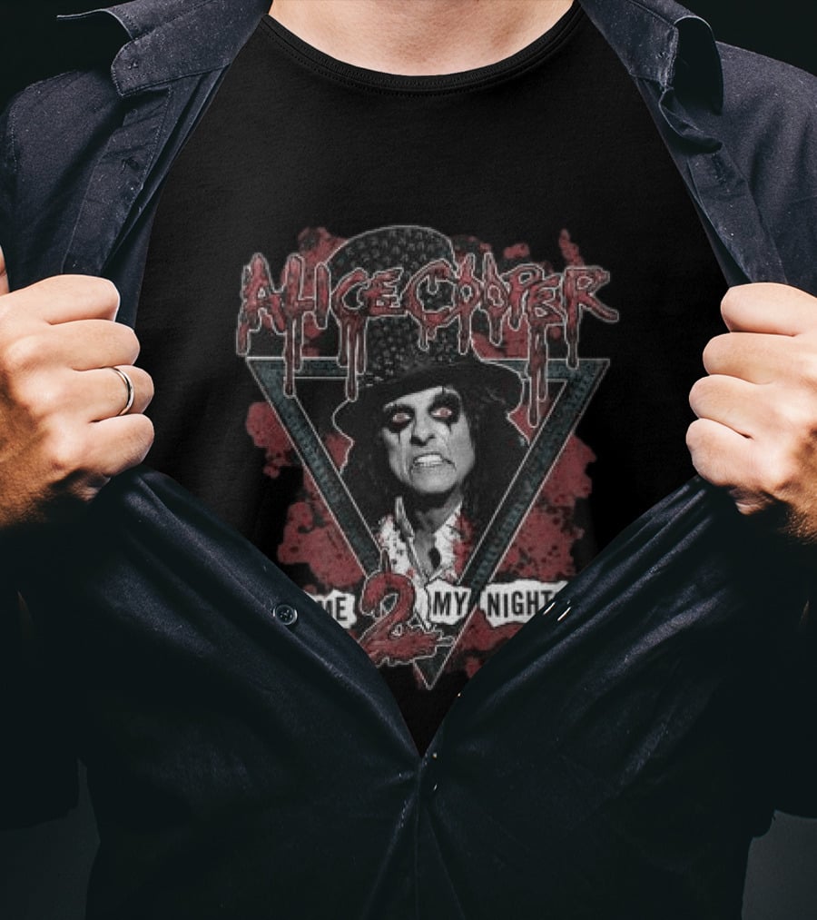 Alice Cooper Welcome 2 My Nightmare Vintage Horror T-Shirt