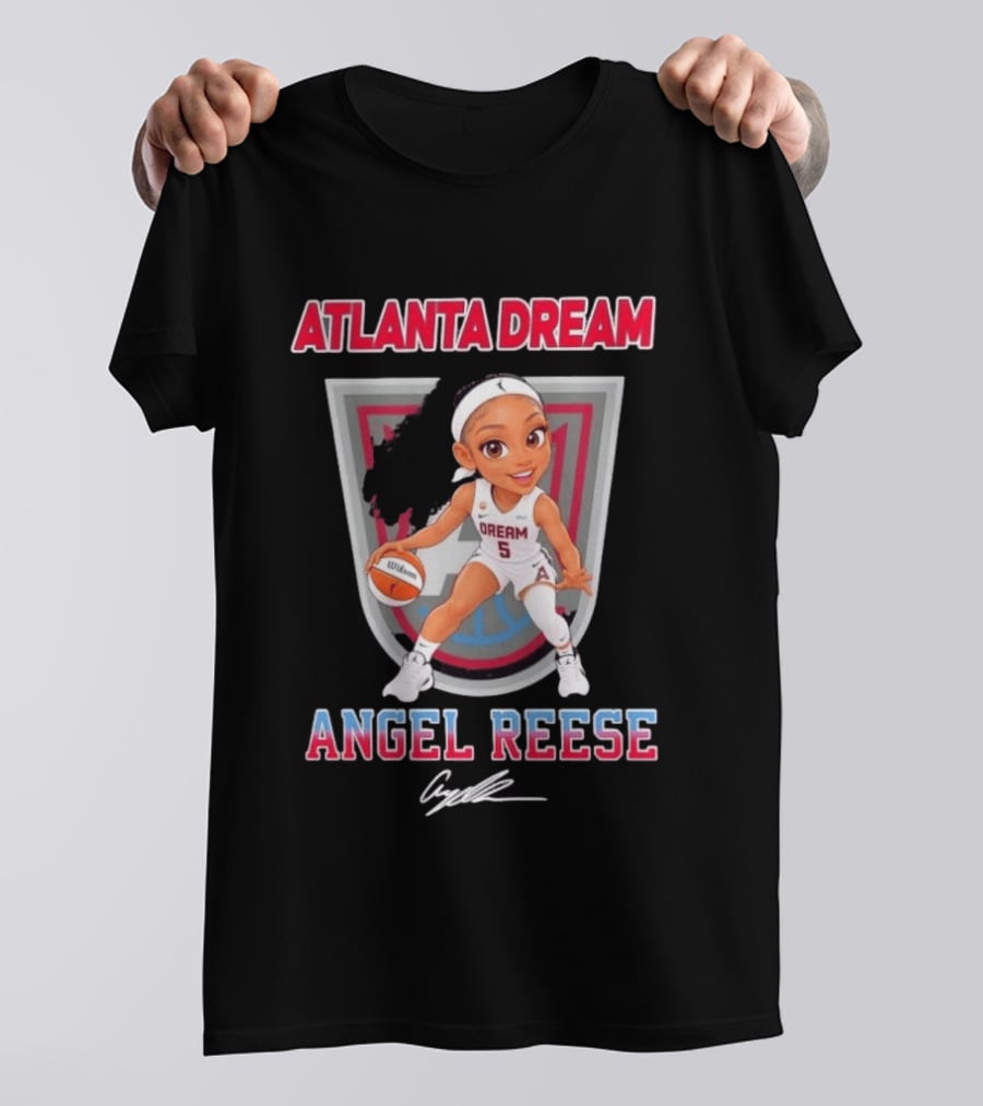 Atlanta Dream Angel Reese No 5 Chibi Basketball T-Shirt