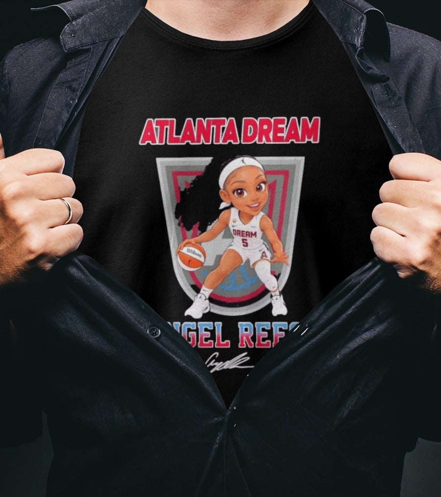 Atlanta Dream Angel Reese No 5 Chibi Basketball T-Shirt