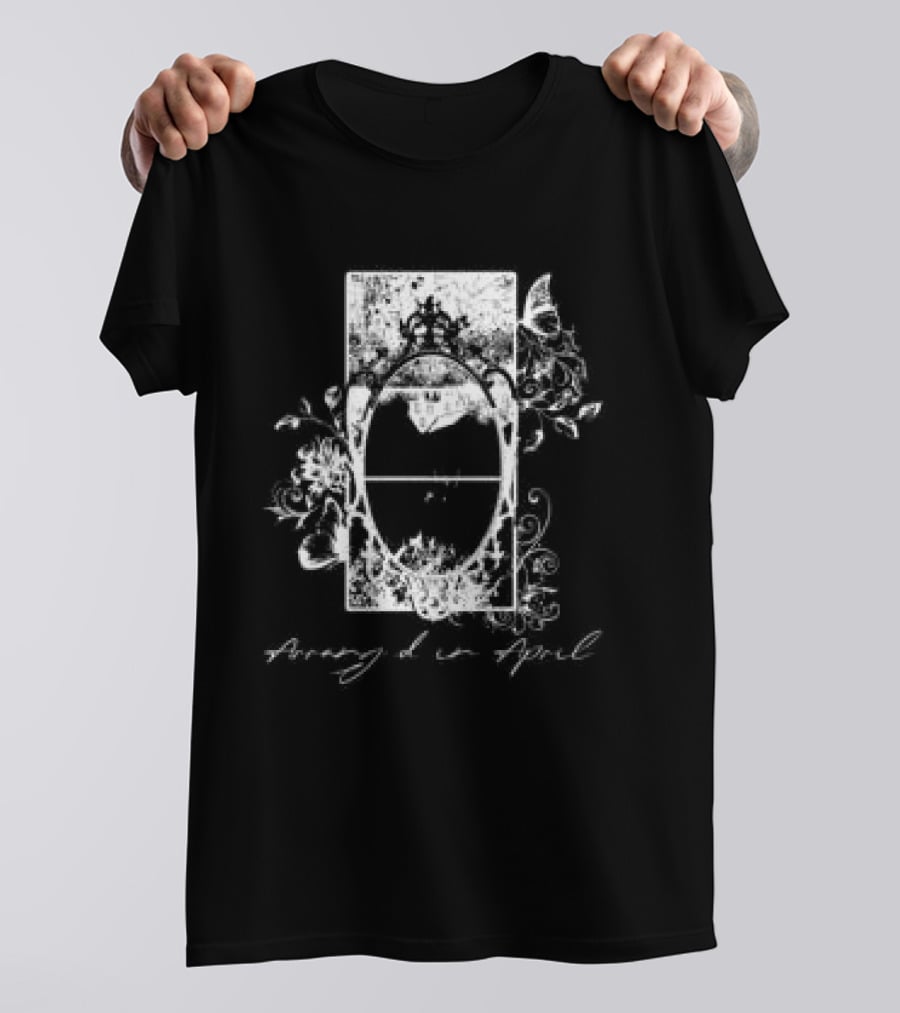 Arranged In April Store Mirror Floral Frame T-Shirt