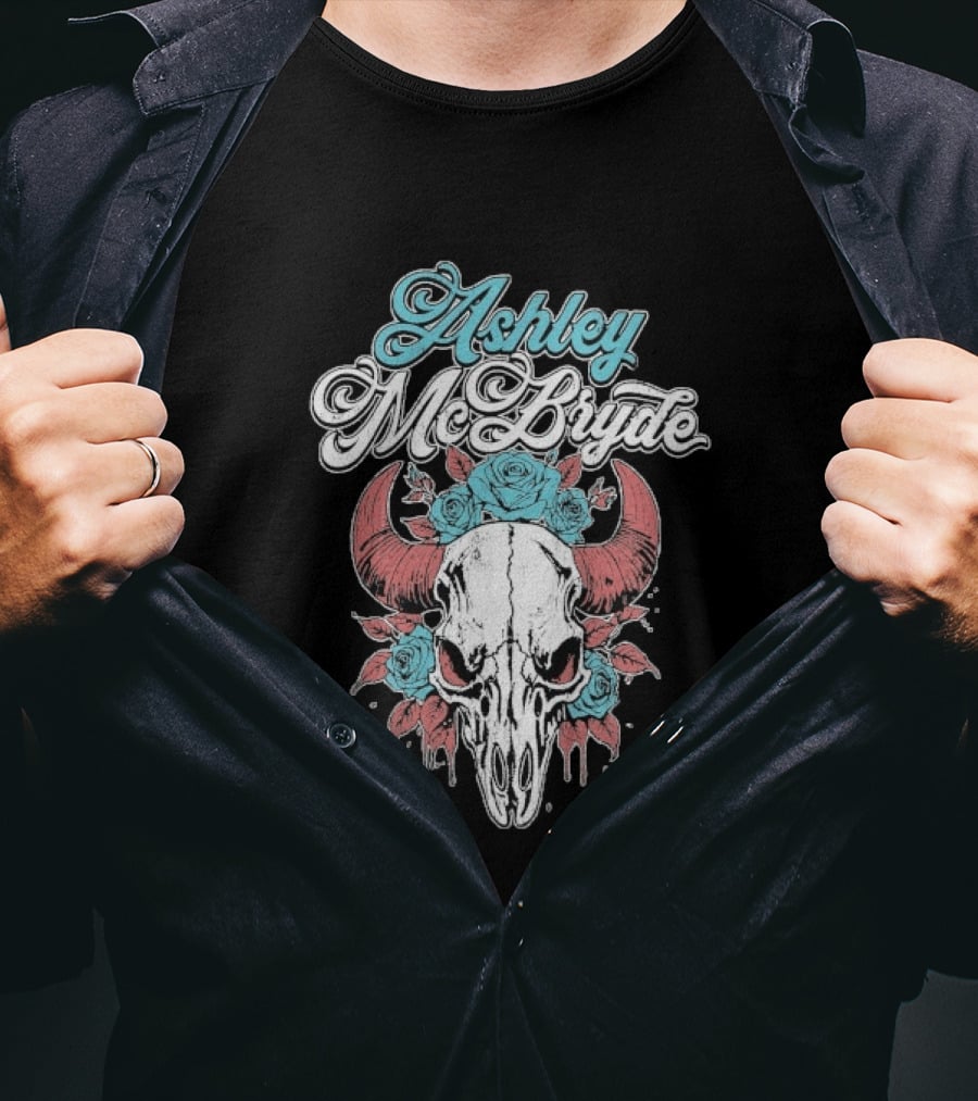 Ashley McBryde Skull Roses Floral T-Shirt