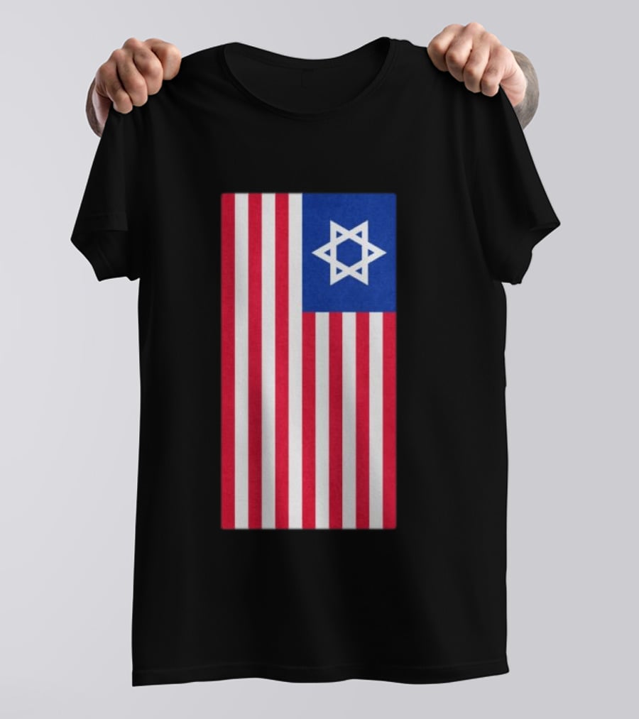 Hyde Force Store Very Serious Marine Casualty USA Israel Flag T-Shirt