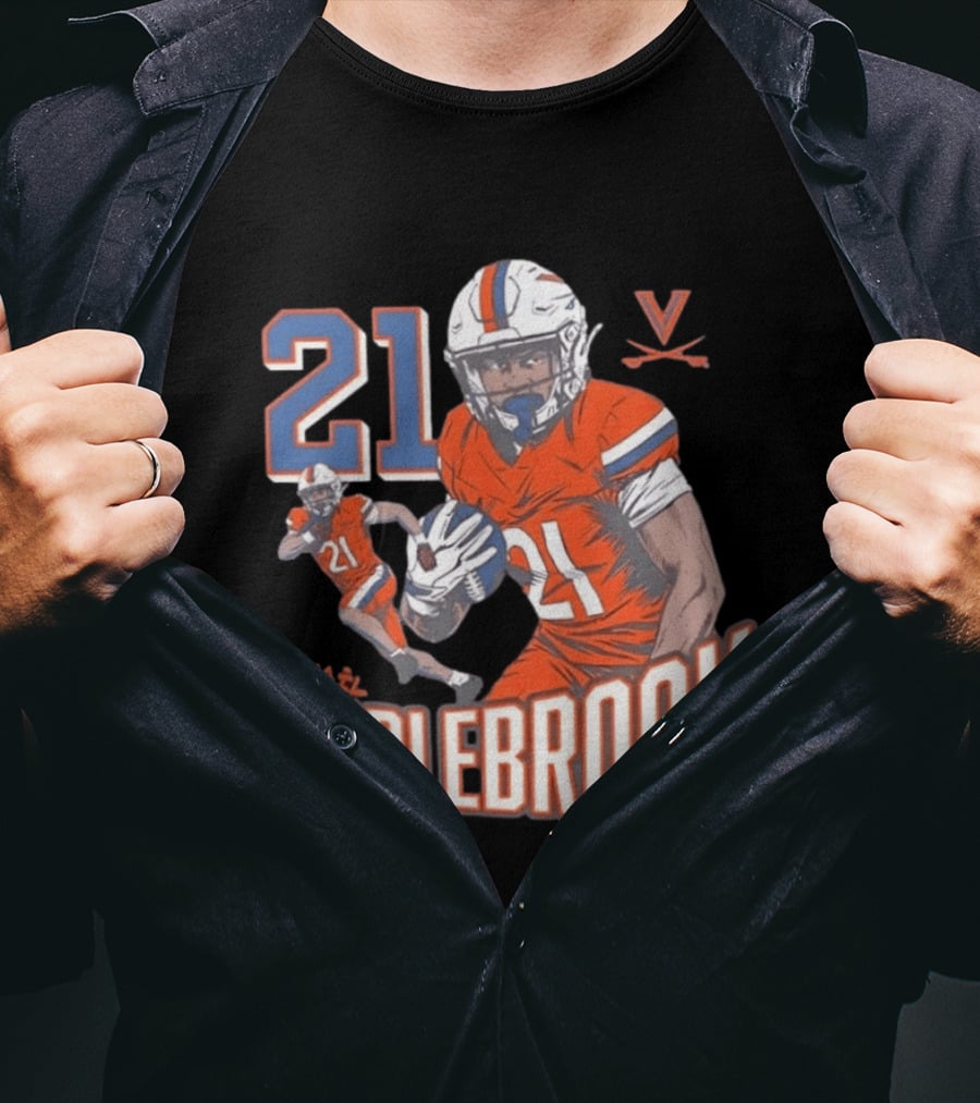 Jekail Middlebrook 21 Virginia Cavaliers Football Player T-Shirt