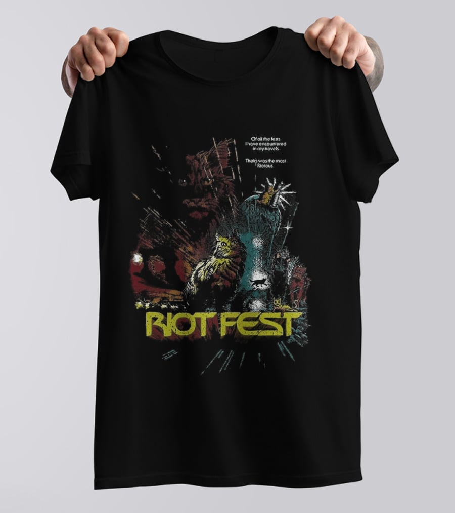Riot Fest 2026 Chicago Douglass Park September 18 20 Wrath Of Cats Lineup T-Shirt