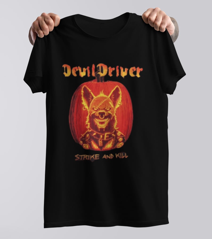 DevilDriver Strike And Kill Halloween Pumpkin T-Shirt