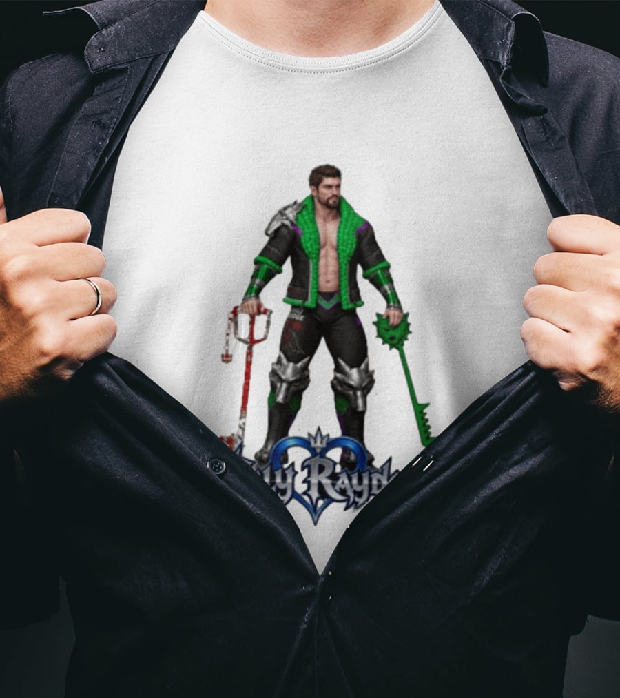 Billy Raydog Kingdom Hearts Crossover Character With Chains And Keys T-Shirt
