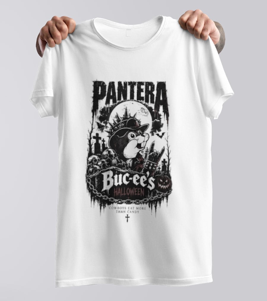 Pantera Buc Ee's Halloween Cowboys Eat More Than Candy T-Shirt