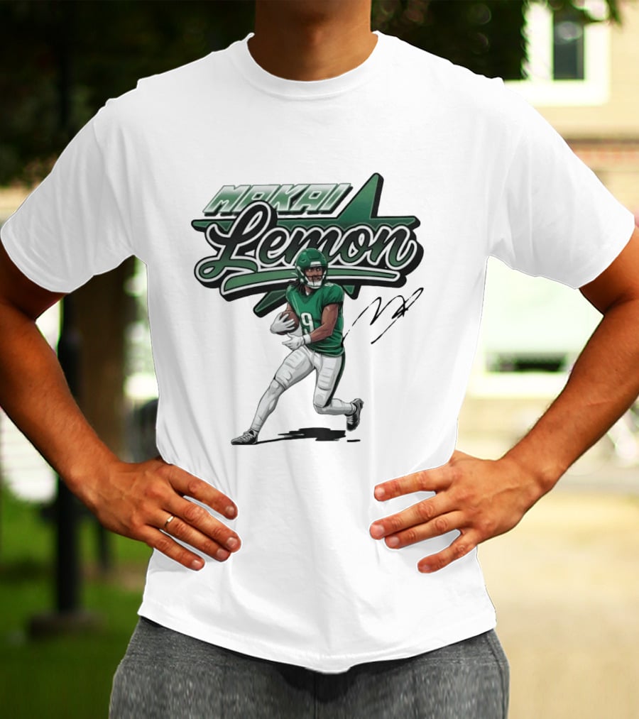 Makai Lemon Philadelphia Eagles Star Script Name T-Shirt