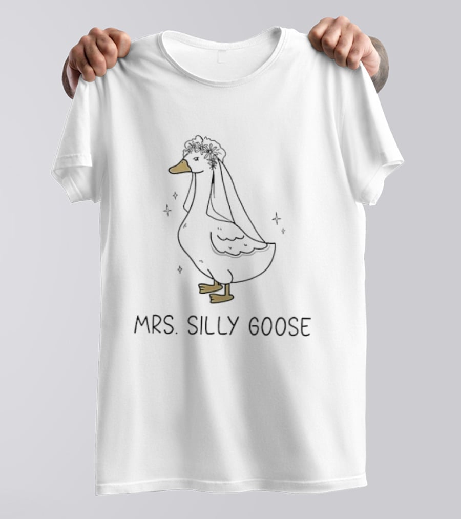 Mrs Silly Goose Funny Goose Bride T-Shirt