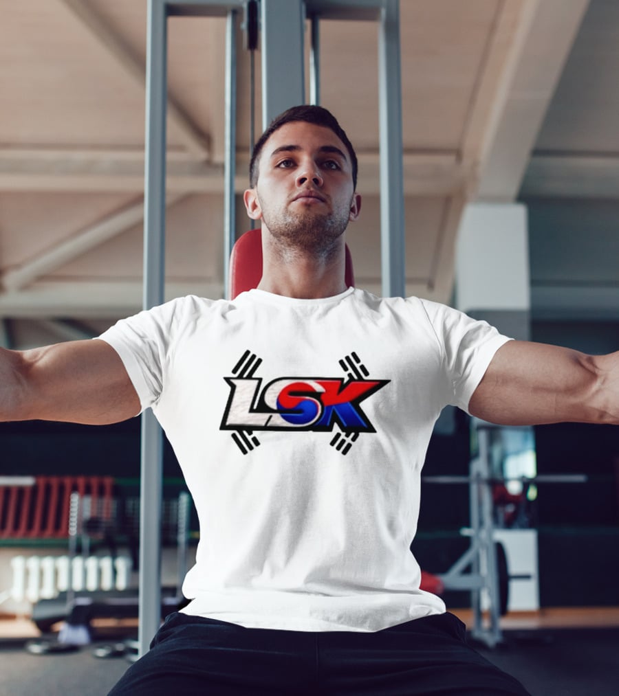 LSK Korean Flag Trey Jordan Weightlifting T-Shirt