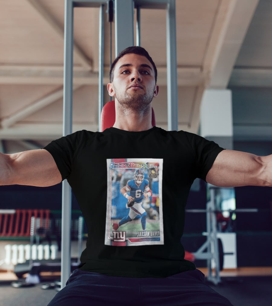 2026 Topps Future Stars Jaxson Dart New York Giants Quarterback T-Shirt