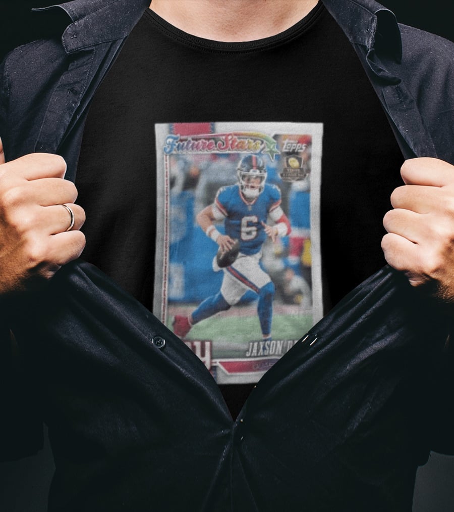 2026 Topps Future Stars Jaxson Dart New York Giants Quarterback T-Shirt