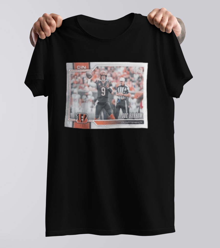 2026 Topps Cincinnati Bengals Joe Burrow Quarterback T-Shirt