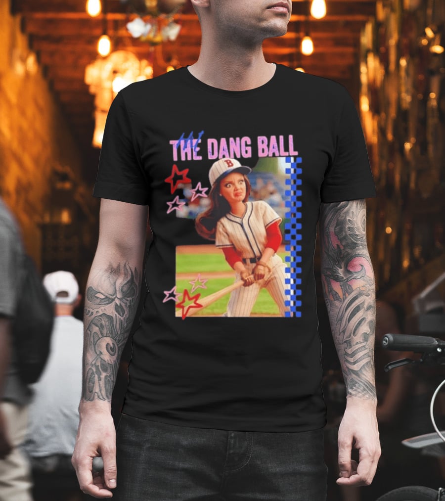 Barbie Ballfield Hit The Dang Ball Baseball Player Doll Vintage Stars T-Shirt