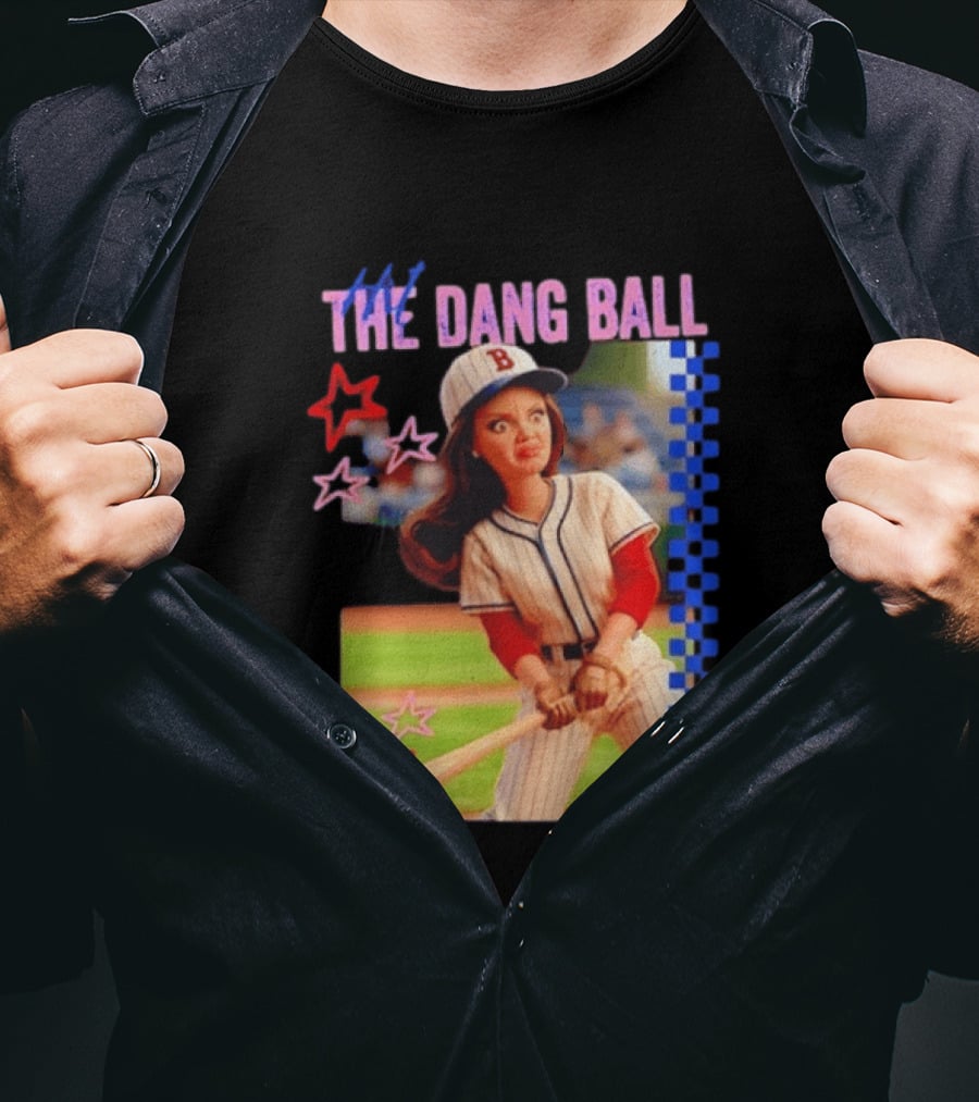 Barbie Ballfield Hit The Dang Ball Baseball Player Doll Vintage Stars T-Shirt