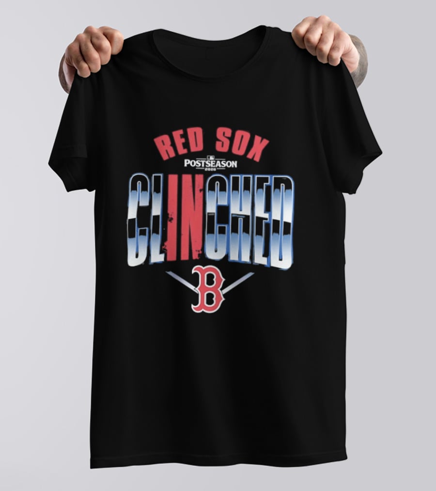 Boston Red Sox MLB Postseason Clinched 2026 Red Blue Baseball Team T-Shirt