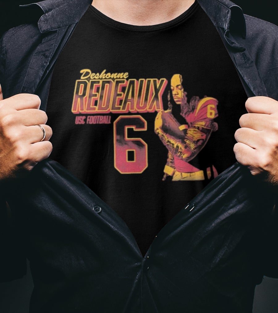 Deshonne Redeaux USC Football Number 6 T-Shirt