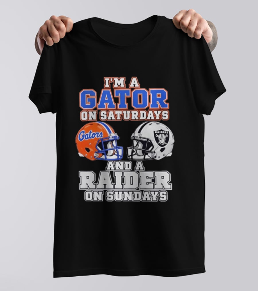 Gator Football Saturdays Raider Football Sundays T-Shirt
