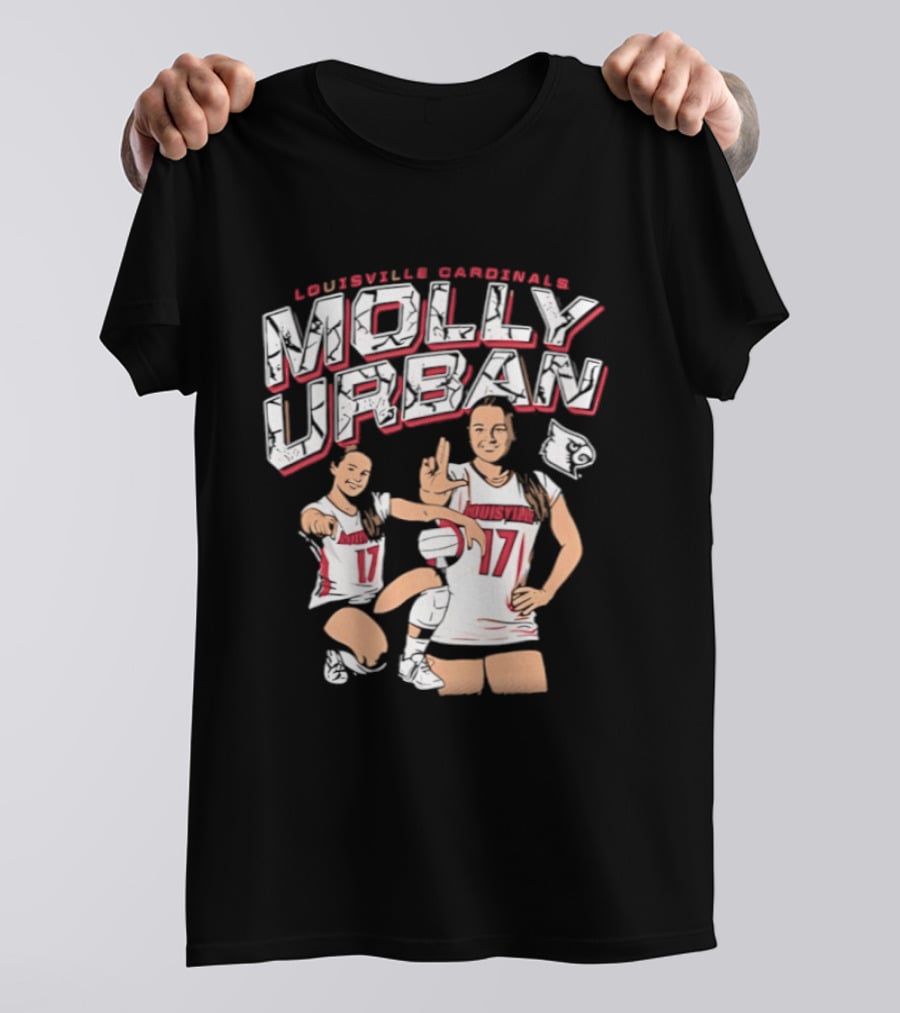 Molly Urban Louisville Cardinals Volleyball Number 17 T-Shirt