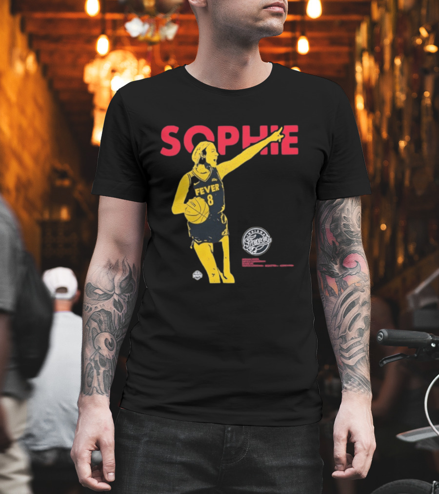 Sophie Cunningham Indiana Fever Basketball Number 8 T-Shirt