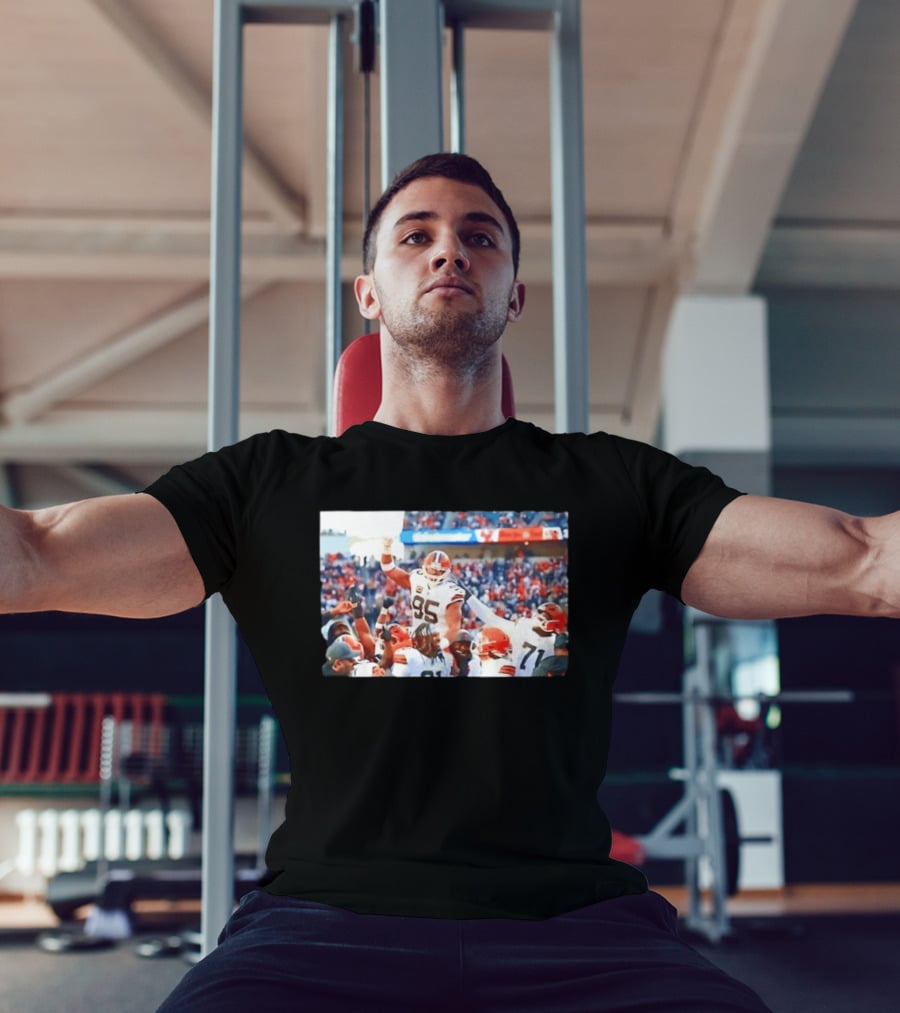 Cleveland Browns Myles Garrett Sacks Record Celebration NFL Football Triumph T-Shirt