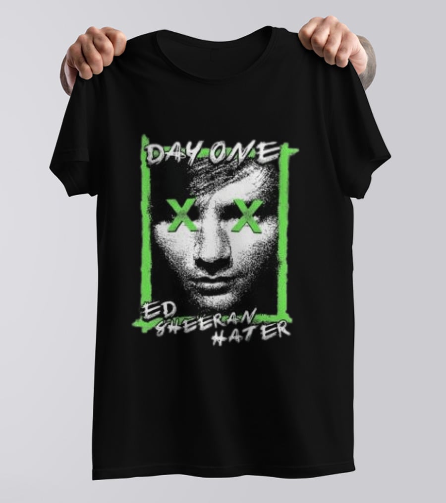Day One Ed Sheeran Hater Punkwithacamera Clay Graham Ringer T-Shirt