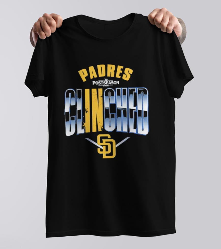 San Diego Padres 2026 MLB Postseason Clinched Padres Postseason Clinched SD T-Shirt