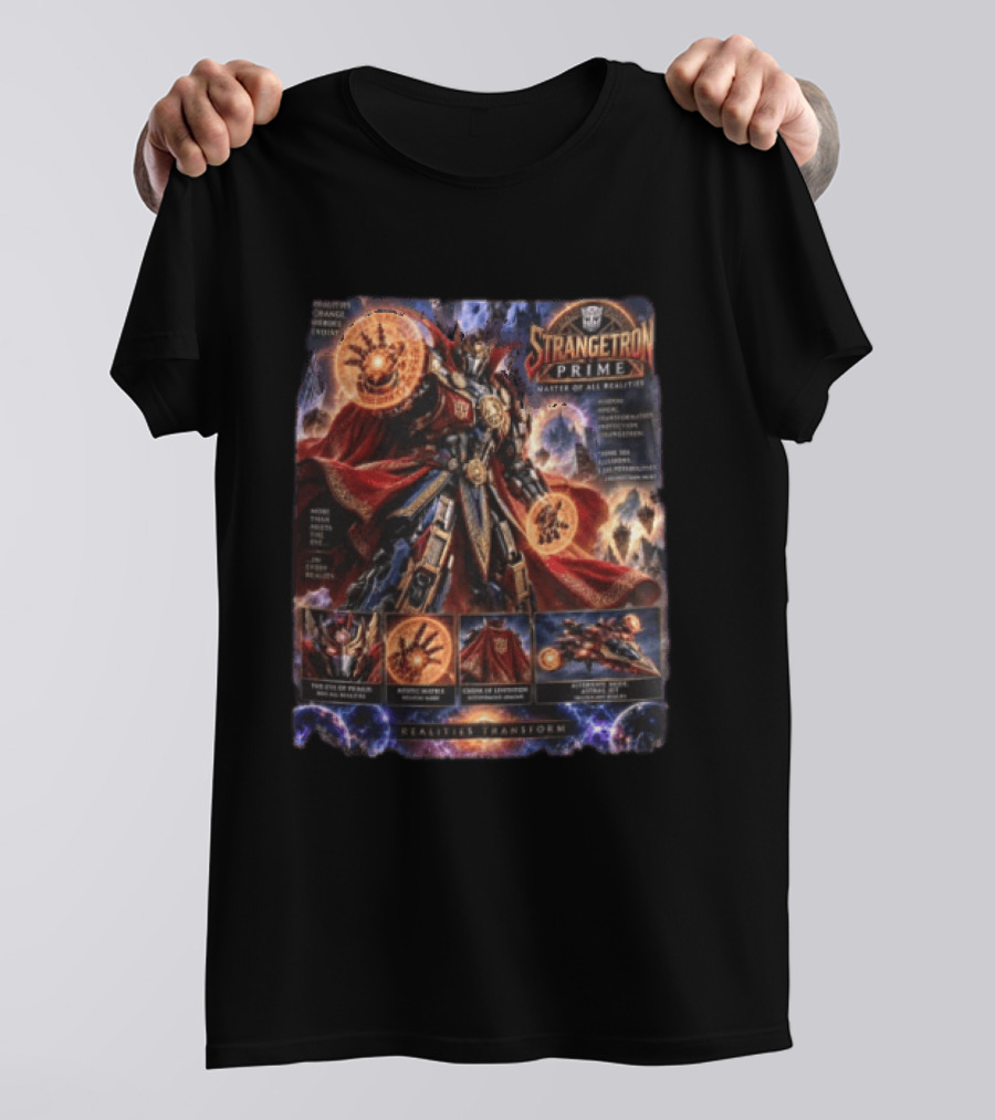 Strangetron Prime Master Of All Realities Realities Transform Mystic Master Crown Of Leviathos Eye Of Paradox T-Shirt