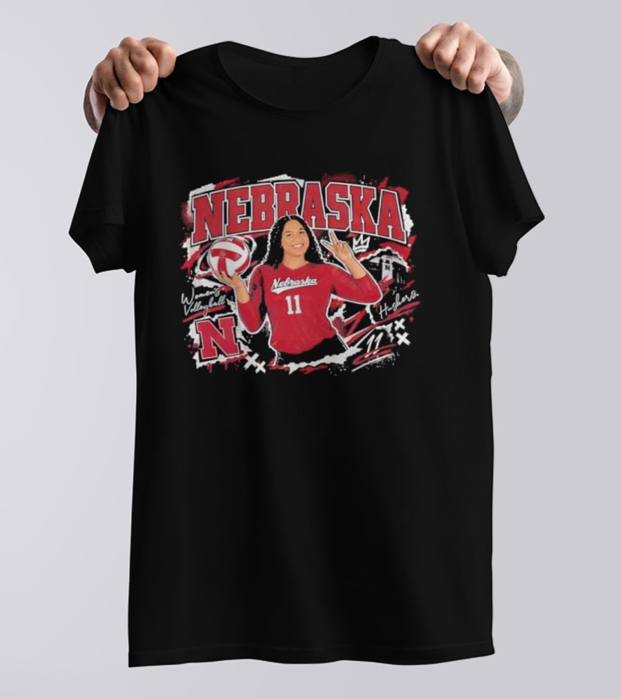Nebraska Volleyball Teraya Sigler 11 Streetwear T-Shirt