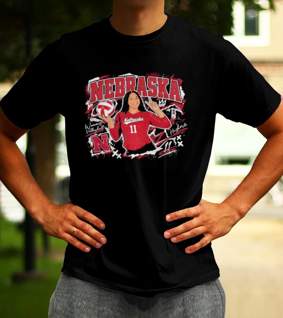Nebraska Volleyball Teraya Sigler 11 Streetwear T-Shirt