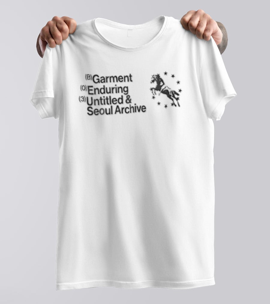 B Garment O Enduring 3 Untitled Seoul Archive Galloping Horse Of Stars T-Shirt