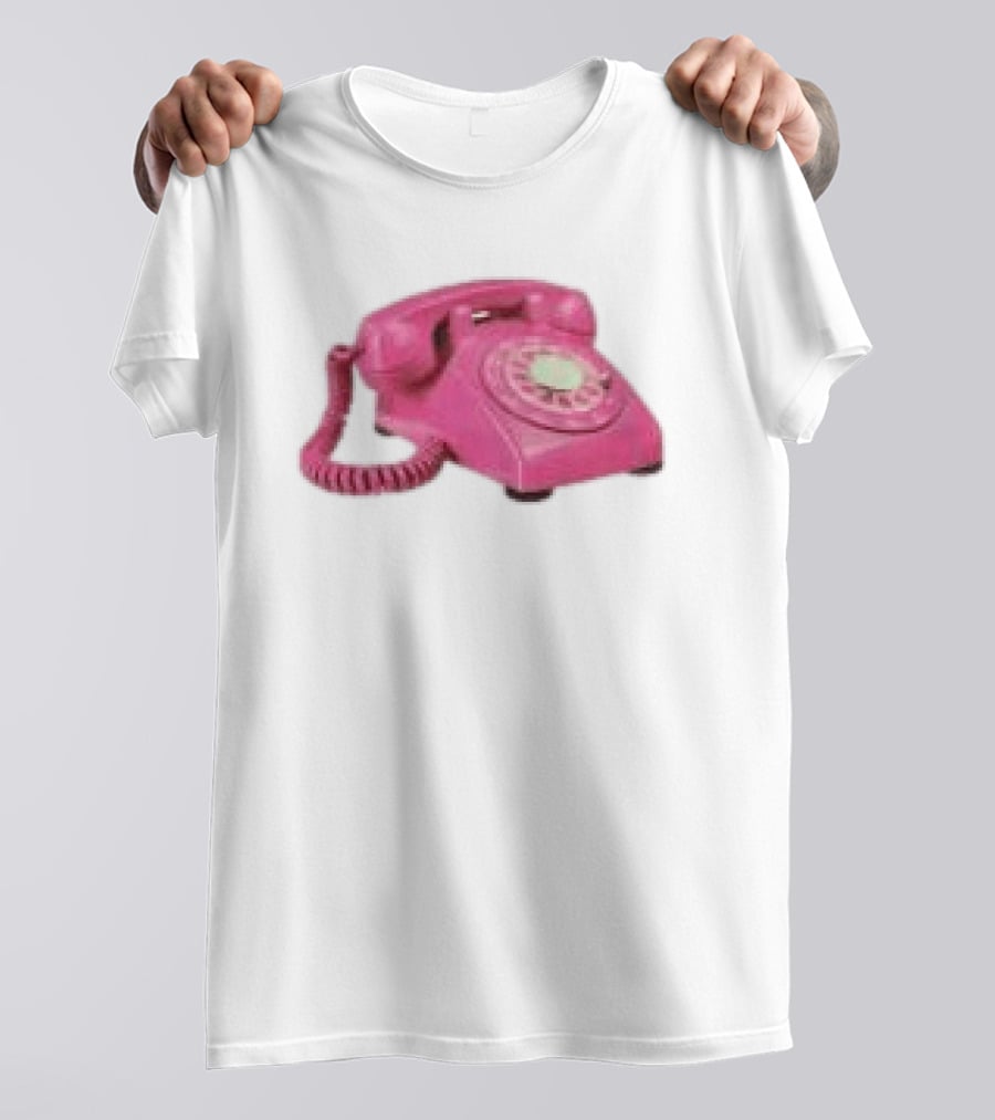 Fesspool Shop Retro Pink Phone Crop Top T-Shirt