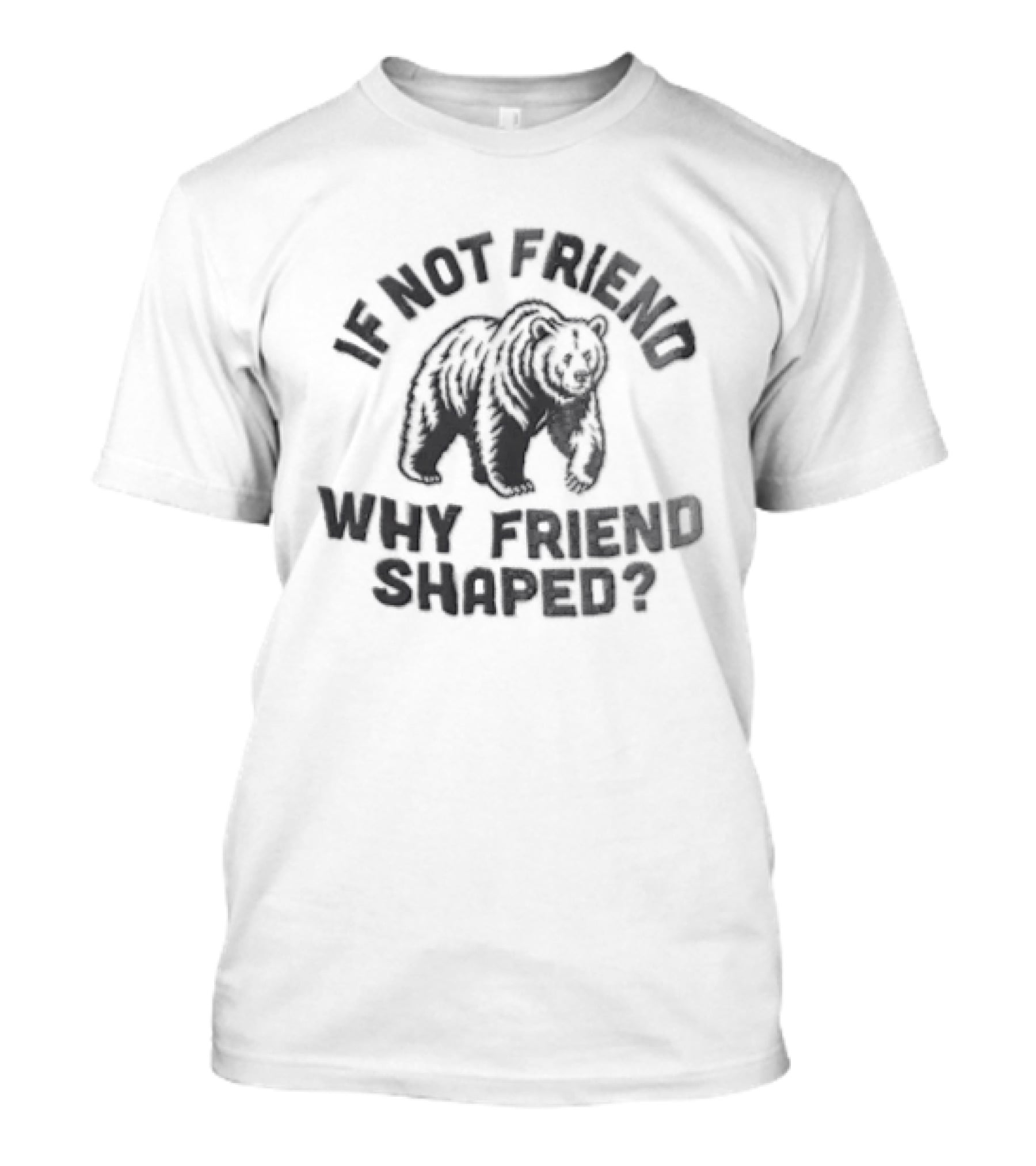 If Not Friend Why Friend Shaped Bear T-Shirt