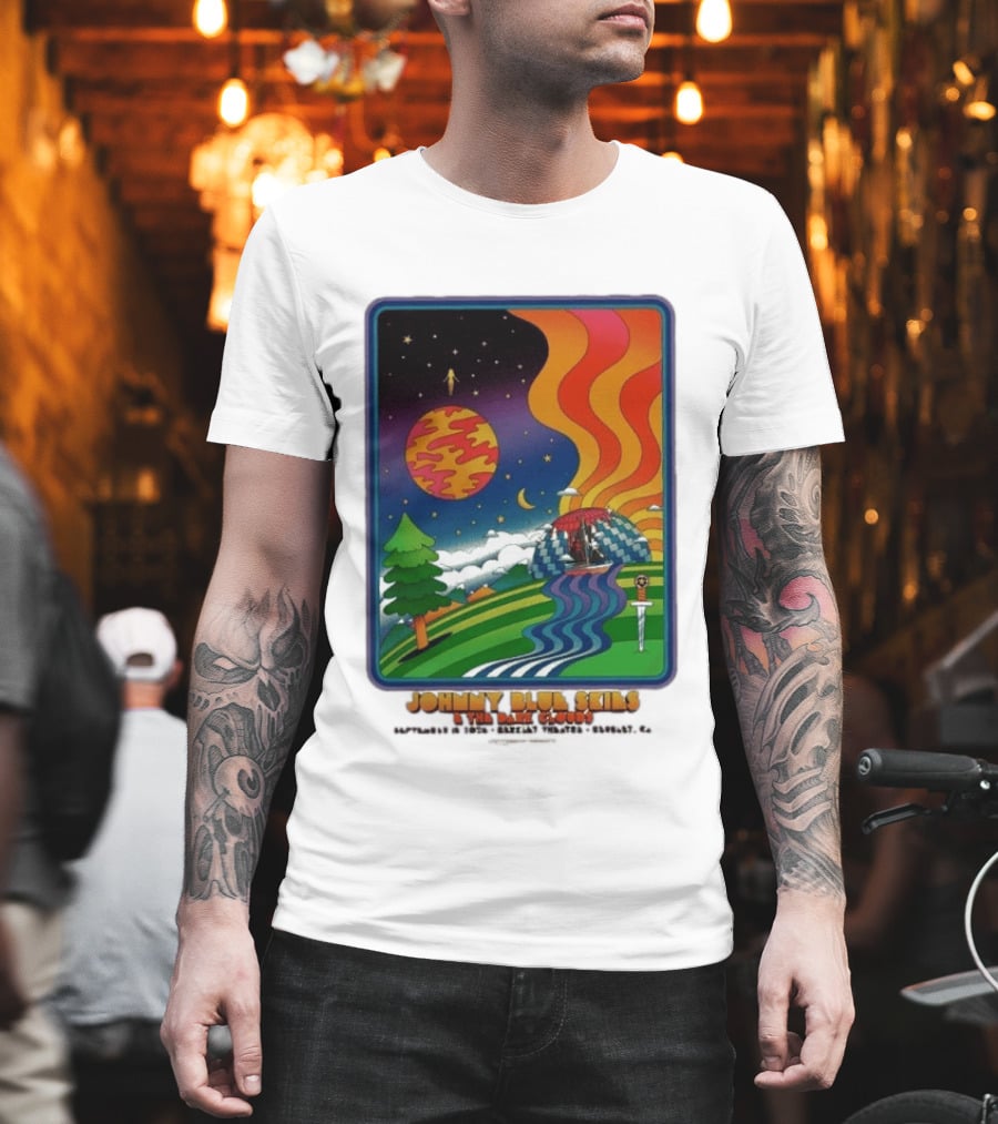 Johnny Blue Skies And The Dark Clouds Greek Theatre Berkeley CA September 15 2026 Event Psychedelic T-Shirt