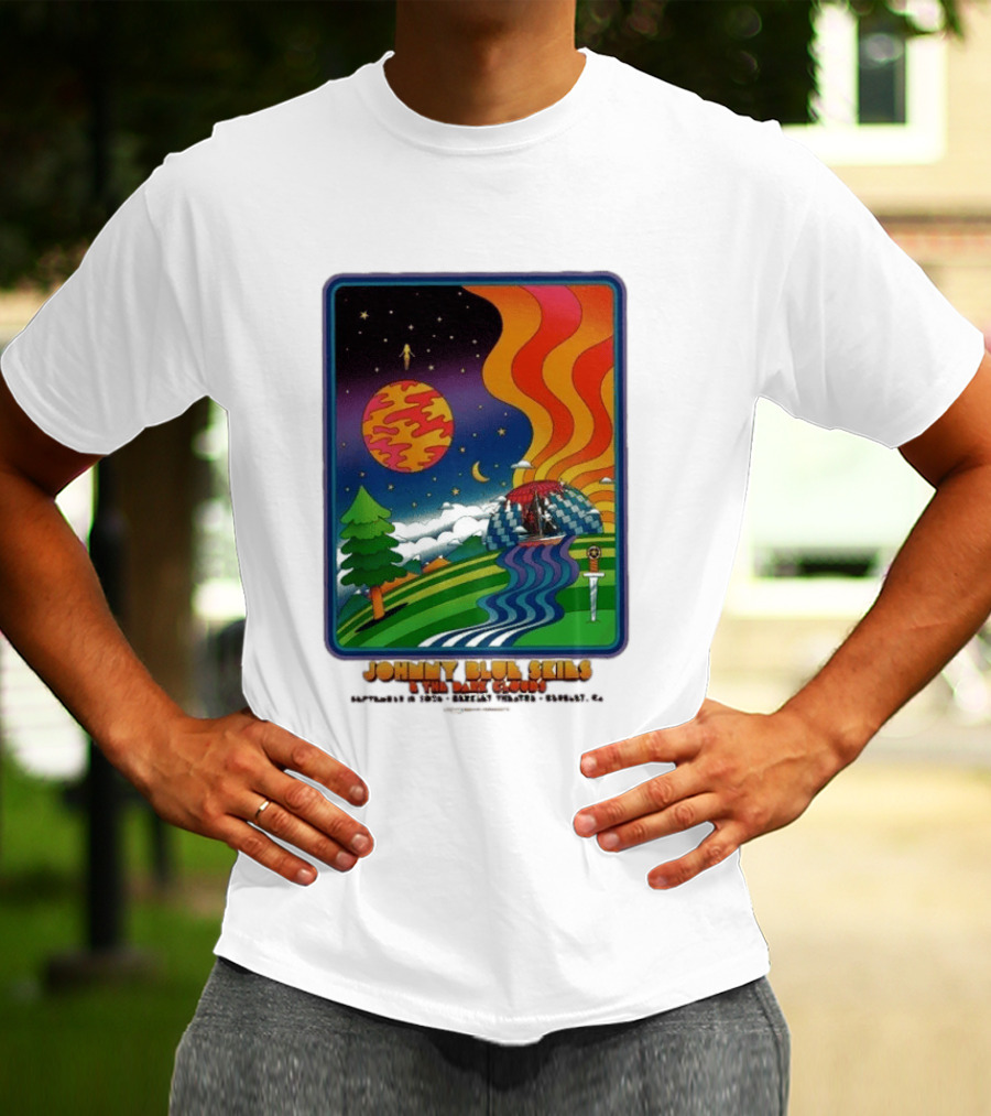 Johnny Blue Skies And The Dark Clouds Greek Theatre Berkeley CA September 15 2026 Event Psychedelic T-Shirt