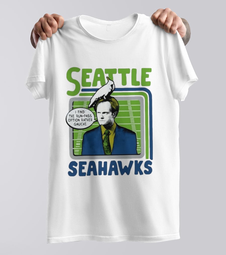 Kelsey Grammer Seahawks Run Pass Option Gauche T-Shirt