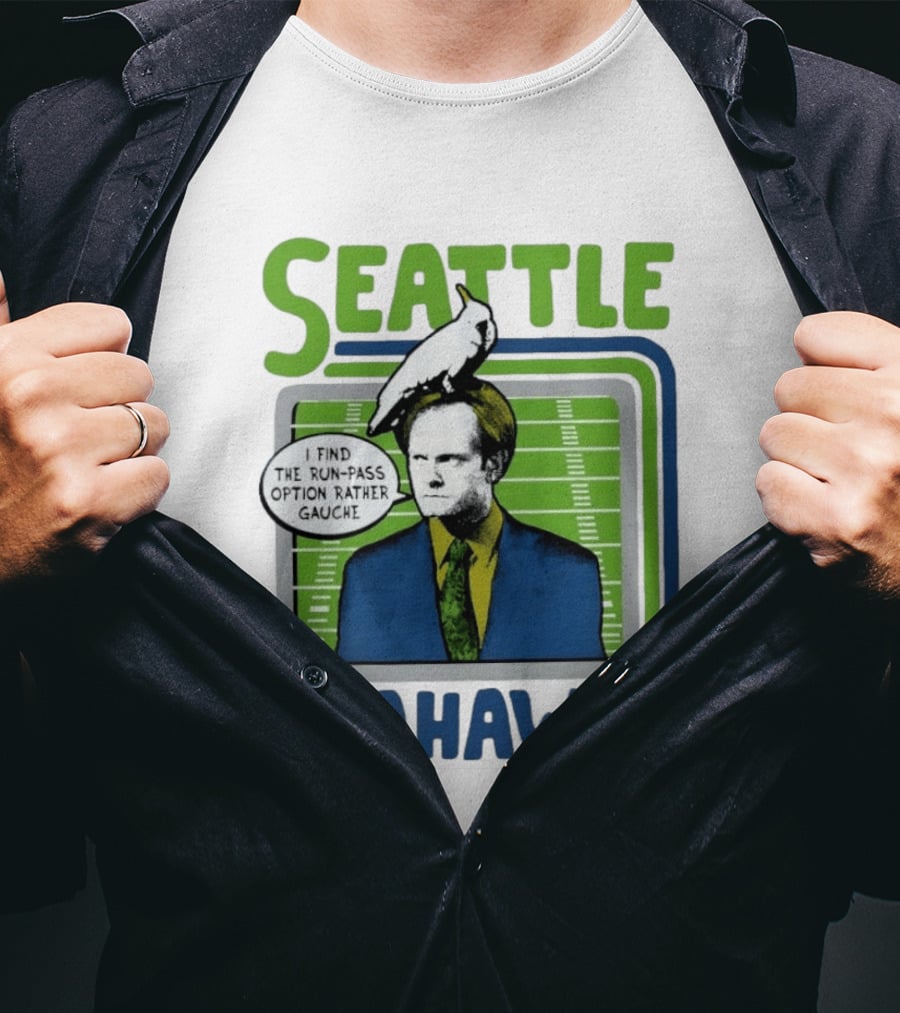 Kelsey Grammer Seahawks Run Pass Option Gauche T-Shirt
