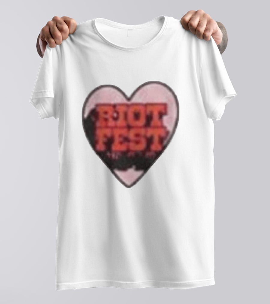 Riot Fest 2026 Chicago September 18 20 Heart T-Shirt