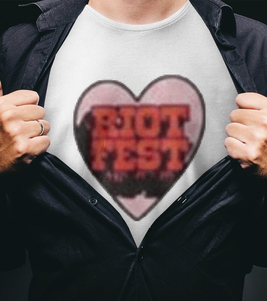 Riot Fest 2026 Chicago September 18 20 Heart T-Shirt