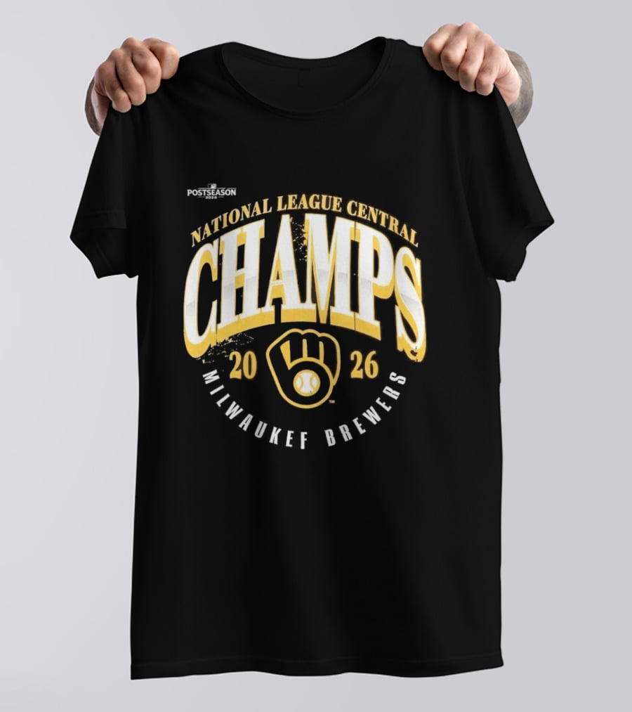 Milwaukee Brewers 2026 National League Central Champs T-Shirt