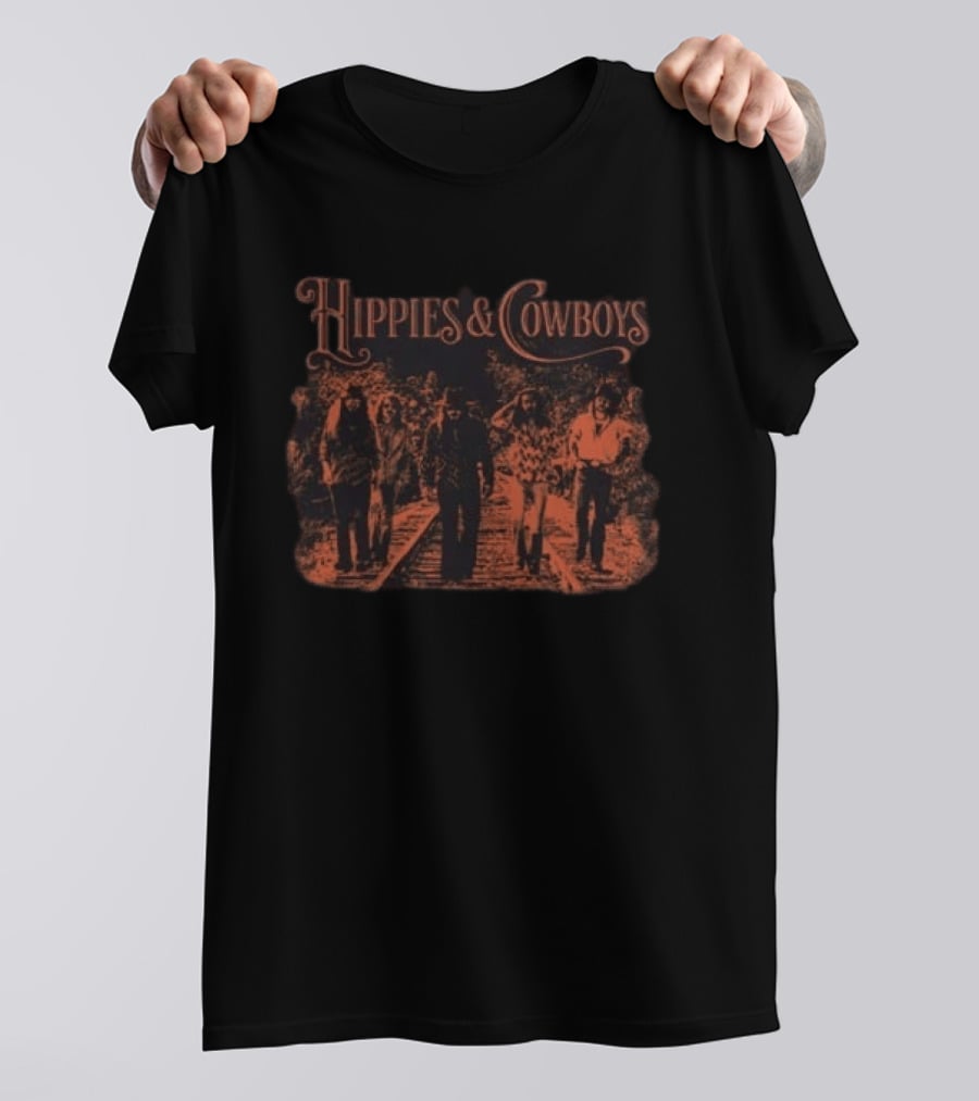 Hippies And Cowboys 2026 Europe Tour Railroad Walkway T-Shirt