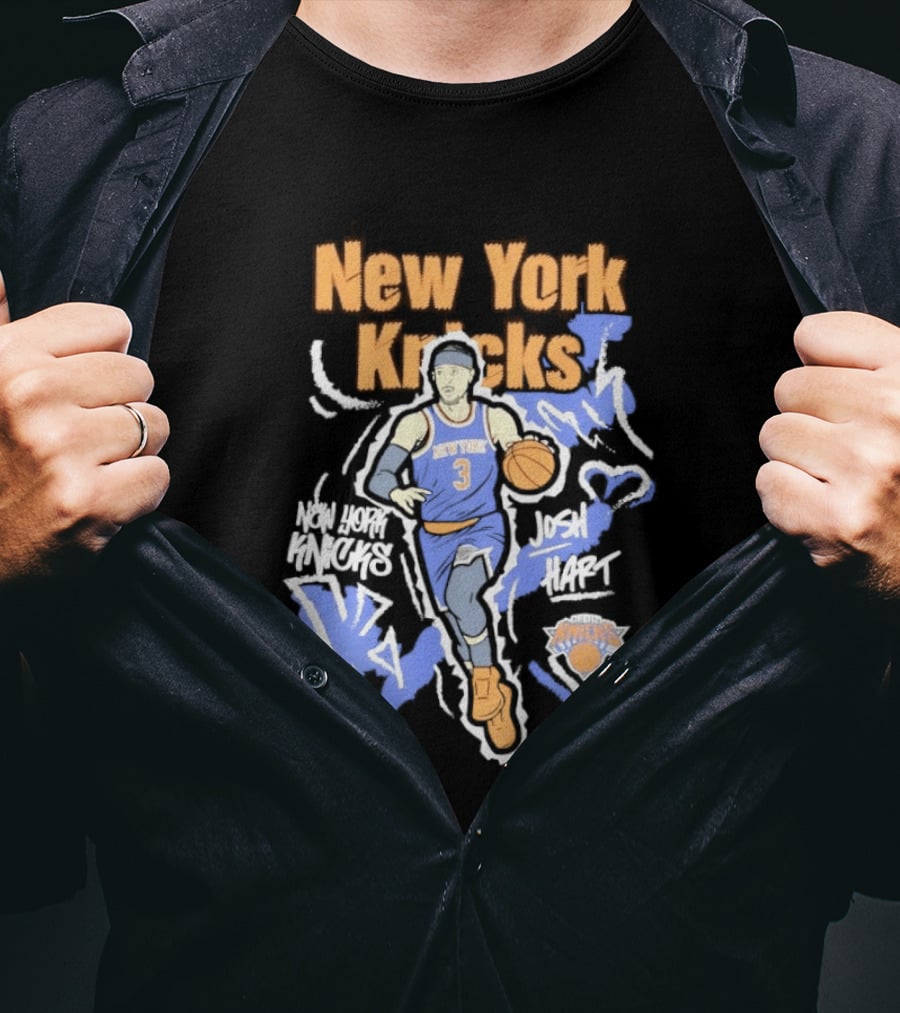 New York Knicks Josh Hart Chalked Up Basketball Player T-Shirt