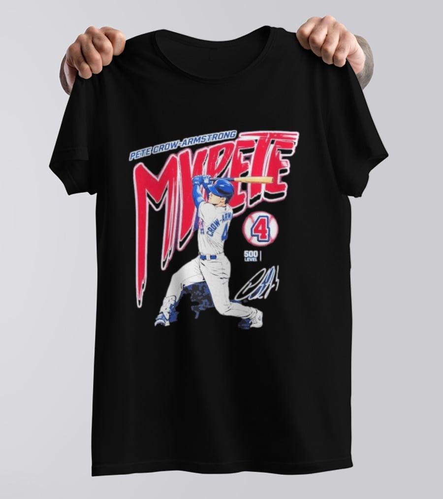 Pete Crow Armstrong My Pete 500 Level 4 Baseball T-Shirt